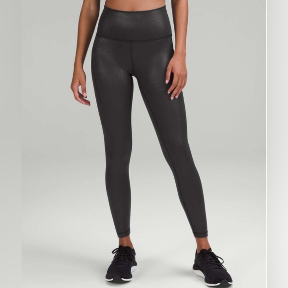 Lululemon Wunder Train High-Rise Tight with Pockets 25" Radiate Foil Print Black